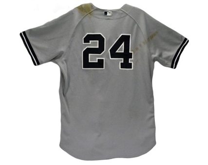 2012 Robinson Cano Game Worn Yankees Road Jersey (MLB Auth and Steiner)
